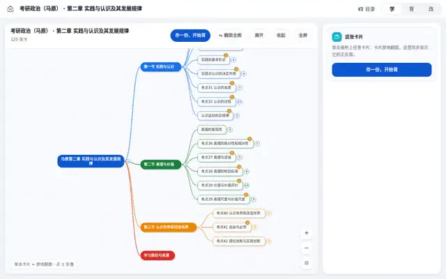 展开一个考点，点开带起止时间的片段条，页面里打开播放面板